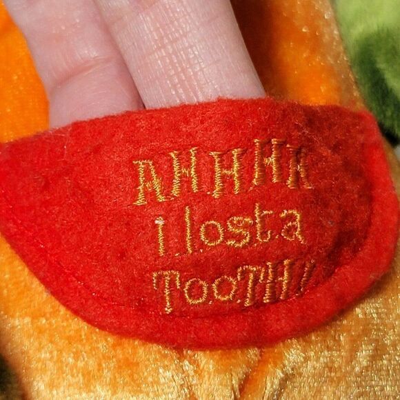 RARE GUND Dragon Plush FIRESWORTH Lost Tooth Stuffed Animal Tooth Fairy Green - Picture 2 of 11